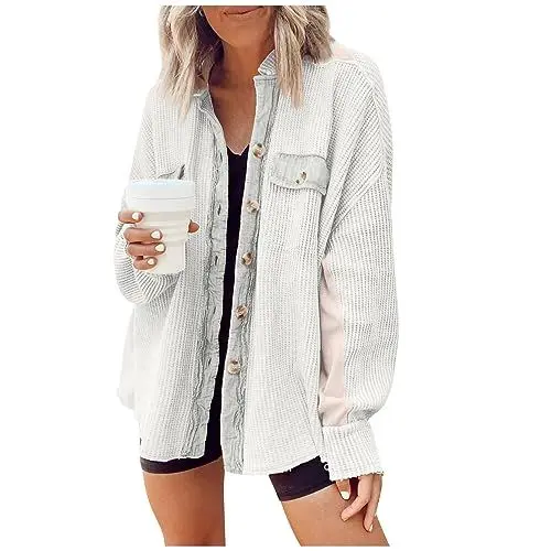 Produktbild: ZHENDEGL Sweatjacke Damen Große Größen Jacke Herbst Damen Mantel Damen Herbst Sweatjacke Damen Ohne Kapuze Herbst Jacken Für Damen Sweatjacke Damen Lang Jacke Herbst Damen Longjacke Damen Pullover