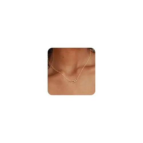 Produktbild: ZHESHY Kette Damen 14K Gold Vergoldet Kreuz Herz Anhänger Halskette Perlenkette Zirkonia Schmetterling Choker Goldkette Wasserfest Verstellbar Halsketten Schmuck Geschenke Für Frauen Sie Freundin
