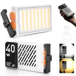 Produktbild: ZHIYUN FIVERAY M40 LED Videoleuchte (Official), 40W Videolicht mit 14000 Lux und 2700-6200K, CRI 96+, 320g Tragbares Video/Foto/Kamera/Streaming Licht für YouTube TikTok, mit 176 LED