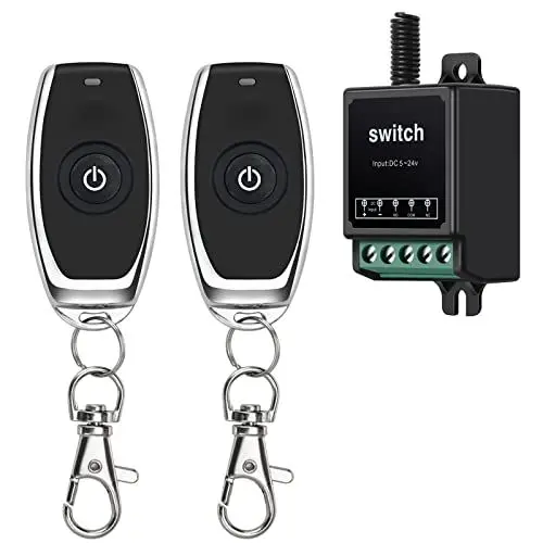 Produktbild: ZHOFONET Funkschalter mit Fernbedienung,DC 12V 1 Kanal Universal Schaltrelais funkschalter,433 MHz 10A Universal Wireless Relais Modul,100m Langstreckenschalter