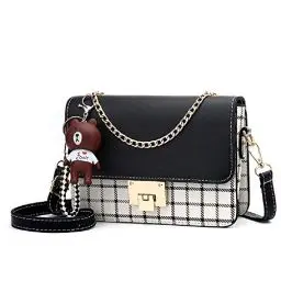 Produktbild: zhongningyifeng Umhängetasche für Damen Leder Kleine Geldbörsen Handtaschen Mode mit Kettenriemen
