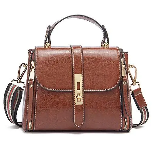 Produktbild: zhongningyifeng Umhängetasche für Damen Weiches Leder Wasserdichte Mode Handtasche Kleines Upgrade (brown)
