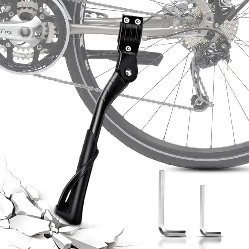 Produktbild: Zhtulck Fahrradständer 24-29 Zoll, Höhenverstellbar Fahrrad Ständer, Universal Fahrradständer Mountainbike rutschfest Seitenständer Fahrrad, Stabil Ständer Fahrrad für MTB, Citybike,E-Bike