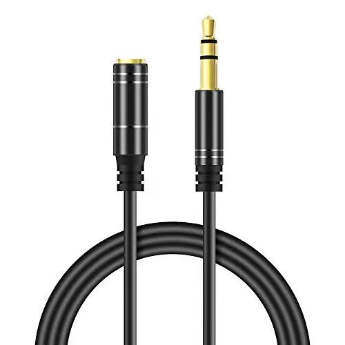 Produktbild: Audiokopfhörer-Verlängerungskabel, 5 m, 3,5-mm-Klinkenstecker auf -Buchse, Stereokabel für Beats Kopfhörer, Kopfhörer, Headset, iPad, Smartphones, Tablets, Mikrofon, DV
