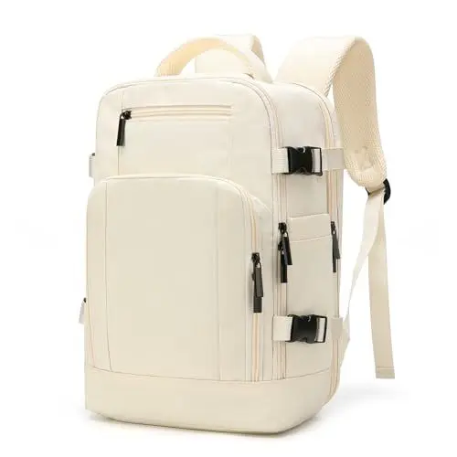 Produktbild: ZHXX Handgepäck Rucksack für Ryanair 40x20x25 – Leichter Kabinenrucksack mit 14 Zoll Laptopfach & Diebstahlsicherung, Flugzeugtauglich