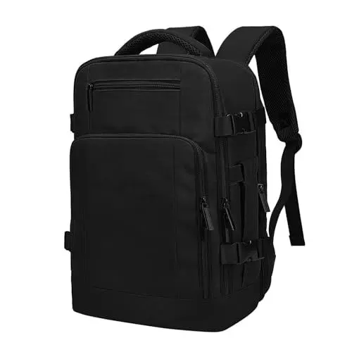 Produktbild: ZHXX Handgepäck Rucksack für Ryanair 40x20x25 – Leichter Kabinenrucksack mit 14 Zoll Laptopfach & Diebstahlsicherung, Flugzeugtauglich
