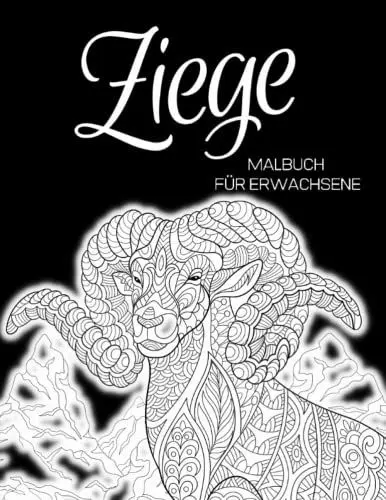 Produktbild: Ziege Malbuch für Erwachsene: Anti Stress Geschenke, Ziege Mandalas für Stressabbau und Entspannung