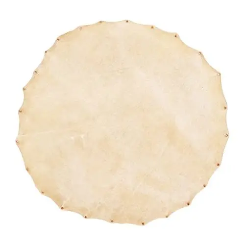 Produktbild: Ziegenfell-Trommelfell für Bongo, Ziegenfell-Trommelfell, Ziegenfell-Trommelfell, Schamanentrommeln, Djembe, Ersatzteile, Zubehör, 36 cm Durchmesser