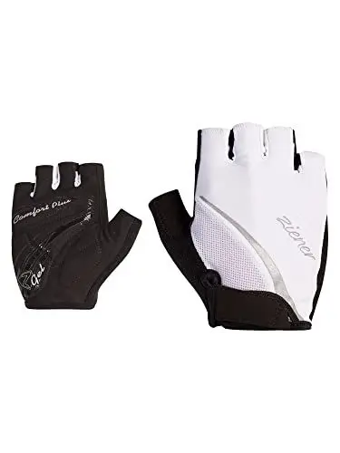 Produktbild: Ziener Damen Carda Fahrrad/Mountainbike/Radsport-Handschuhe | Kurzfinger - atmungsaktiv,dämpfend, White, 6,5