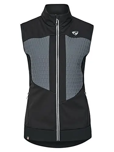 Produktbild: Ziener Damen NIYA Softshell- / Hybrid-Jacke Skitour | atmungsaktiv, winddicht, Primaloft, black.ombre, 36