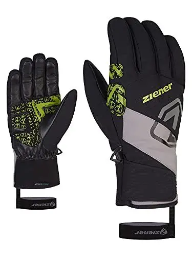 Produktbild: Ziener Gauri Ski-Handschuhe/Wintersport | wasserdicht, atmungsaktiv, trendig, Stone Grey.Lime, 11