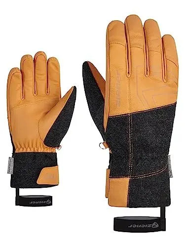 Produktbild: Ziener Herren GANGHOFER Ski-Handschuh/Wintersport | extra warm PFC frei Wolle, tan, 7