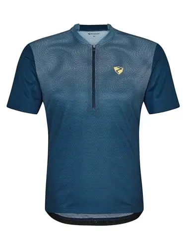 Produktbild: Ziener Herren NEMIC Fahrradtrikot/Radtrikot - Mountainbike|Rennrad - atmungsaktiv,schnelltrocknend,elastisch,Kurzarm, hale Navy, 46