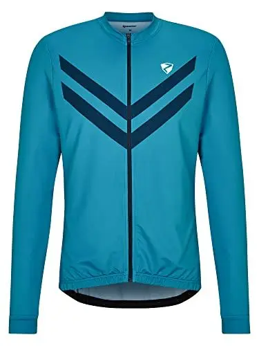 Produktbild: Ziener Herren NITAN Fahrradtrikot/Radtrikot - Mountainbike|Rennrad - atmungsaktiv,schnelltrocknend,elastisch,Langarm, Galaxy Blue, 58