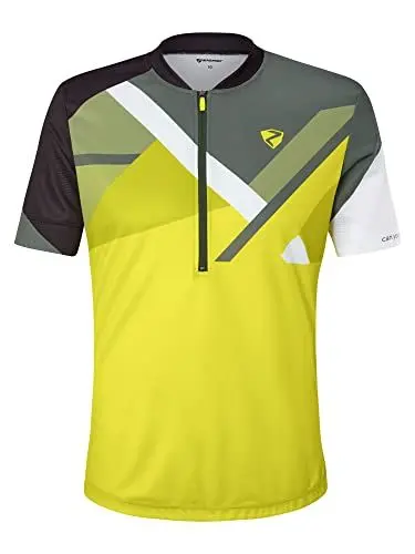 Produktbild: Ziener Herren Neral Fahrradtrikot Radtrikot Mountainbike Rennrad atmungsaktiv schnelltrocknend elastisch kurzarm , Light Green, 50 EU