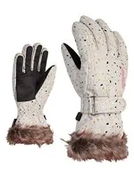 Produktbild: Ziener Mädchen LIM Ski-Handschuhe/Wintersport | warm, atmungsaktiv, terazzo Print, 5,5