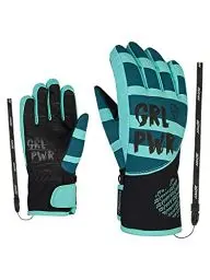 Produktbild: Ziener Mädchen LIWA Ski-Handschuhe/Wintersport | wasserdicht, Primaloft, modisch, Blue sea.arcadian Green, 4