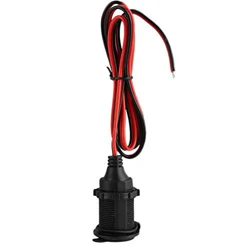 Produktbild: Zigarettenanzünder 12-24V Automotive Power Zigarettenanzünder Buchse 1m Länge Auto Zigarettenanzünder Kabel Adapter Stecker Universal