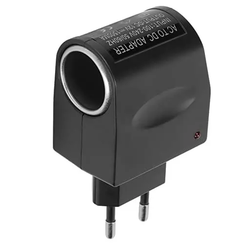 Produktbild: Zigarettenanzünder-Netzteil, 110 V-240 V AC auf 12 V DC 1,5 A Auto-Netzteil-Adapter-Konverter Wandstecker-Konverter mit Zigarettenanzünderbuchse(EU-Stecker)