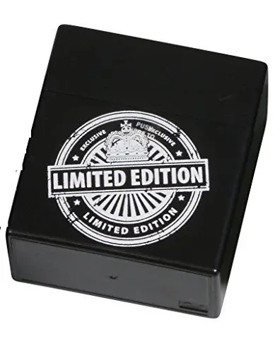 Produktbild: Zigarettenbox XXXL LIMITED EDITION BLACK für 50 Zigaretten Etui Kunststoff Raucherbedarf
