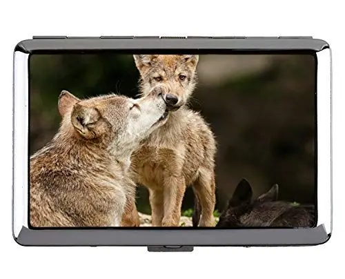 Produktbild: Zigaretten-Etui, Tier-Wolf-Wand Name Card Holder