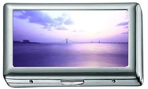 Produktbild: Zigarettenetui Double Sided King, Shivaji Park Bridge India Zigarettenetui aus rostfreiem Stahl