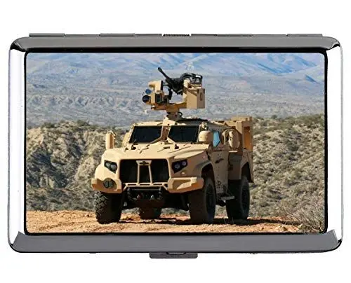 Produktbild: Zigarettenetui, OshKosh L-ATV A Fahrzeuge MaschinengewehreWaffenKartenhalter aus Edelstahl