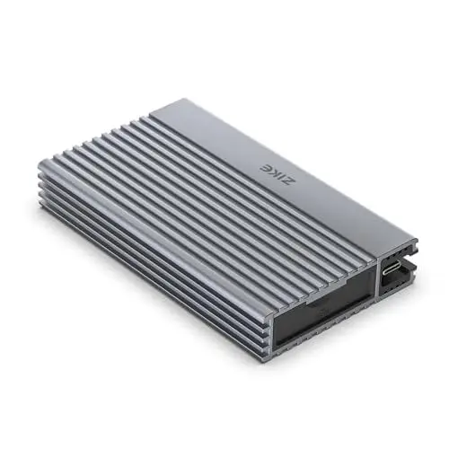Produktbild: ZIKE 40Gbps M.2 NVMe SSD Gehäuse USB4.0 bis zu 3811MB/s Aluminiumgehäuse Z666, kompatibel mit Thunderbolt4 M.2 M-Key 2280, USB4 USB3.2 Gen2/Gen1 PCI-E Gen 4x4 werkzeuglose Installation