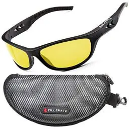 Produktbild: Sonnenbrille Herren Polarisiert Sport Brille - Sportbrille für Men & Damen zum Fahren Radfahren Golf Angeln Laufen Segeln Skifahren, UV400-Schutz, Leichter, langlebiger TR90-Rahmen, Hartschalen-Etui