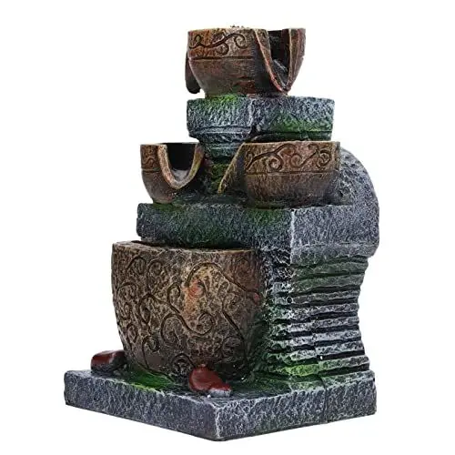 Produktbild: Zimmerbrunnen, Dreischichtiges Design, USB-Stromversorgung, Eleganter Stil, Modische Dekorative Wohndekoration für das Büro, 5 V