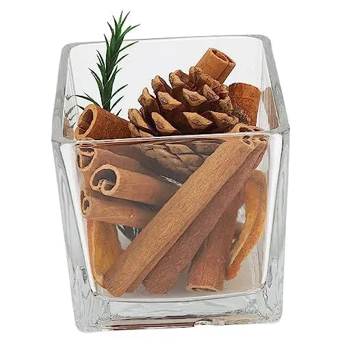 Produktbild: Zimtstangen-Deko-Set, DIY-Aromatherapie-Becher, Feuerfreier Duftbecher, Langlebiger Lufterfrischer-Duftbecher, 8 X 8 Cm, für Heimdeko