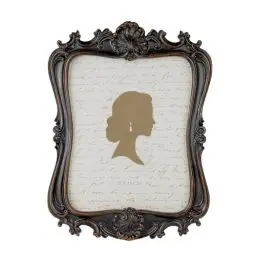 Produktbild: Zingtto Vintage-Bilderrahmen, 20,3 x 25,4 cm, antiker Bilderrahmen mit Glasfront, Foto-Display, Tisch-Wandbehang, Walnussholz