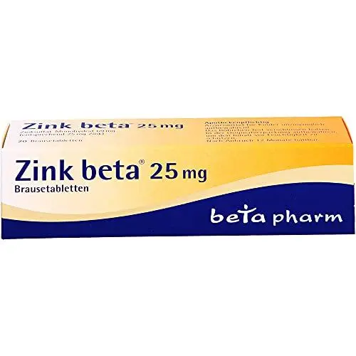 Produktbild: Zink BETA 25 Brausetabletten 100 St