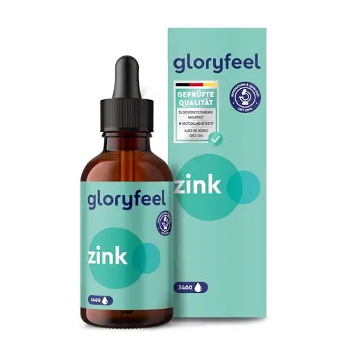 Produktbild: Zink Tropfen 100ml - Premium: Zink-Sulfat (Ionisches Zink) - 3.400 Tropfen ohne Alkohol & Vegan - Essentielles Mineral für Knochen, Zellen und Immun-Support* - Laborgeprüft, ohne Zusätze