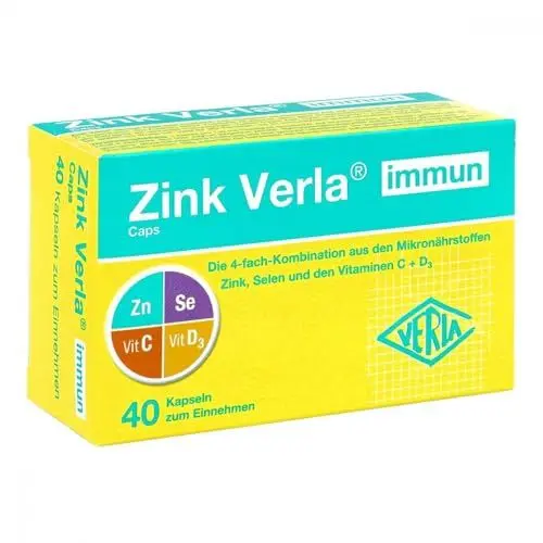 Produktbild: Zink Verla immun Caps, 40 St