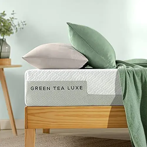 Produktbild: ZINUS Green Tea Luxe Memory Schaum Matratze | Anpassungsfähige 7 Zonen Matratze | 100 x 200 cm | Höhe 20 cm | H3-H4 Mittelfest | Rollmatratze | OEKO-TEX