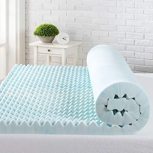 Produktbild: Zinus Cool Swirl Matratzenauflage 160x190 cm - Höhe 7,6 cm - kühlende Memory-Schaum-Matratze - Matratzenauflage - Oeko-TEX Zertifiziert