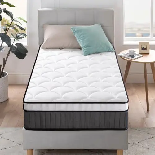 Produktbild: Zinus Hybrid Taschenfederkernmatratze 90 x 200 cm, Härtegrad H2-H3 - Höhe 25 cm - kühl - Memory-Schaum – ÖKO-TEX Zertifiziert - Ergonomische Matratze - produziert nach deutschem Qualitätsstandard