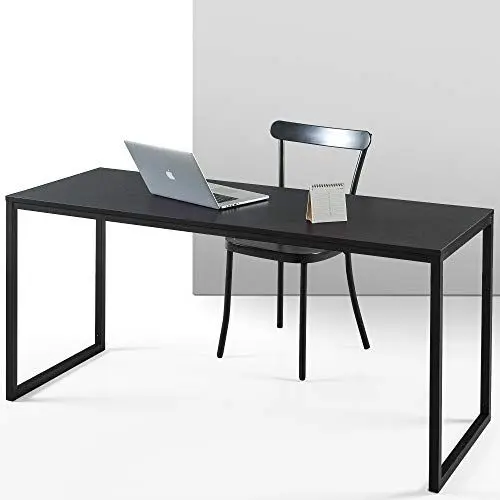 Produktbild: Zinus Jennifer Schreibtisch Tisch 160x61x74 cm - Metall und Holz Bürotisch - Mehrzwecktisch - Dunkelbraun, Deep Espresso