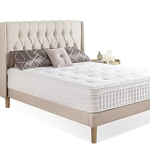 Produktbild: Zinus Matratze 90x200 cm - Härtegrad H2-H3 - Höhe 30cm - Öko-Tex zertifiziert - Schaumstoffmatratze mit Taschenfederkern - Hybridmatratze