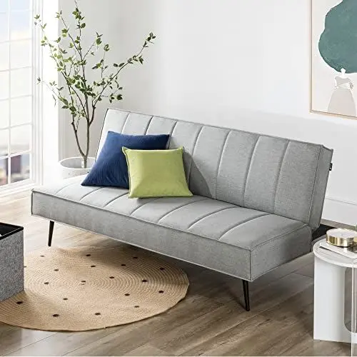 Produktbild: Zinus Quinn Clic Clac Schlafsofa - 2-in-1 Klappsofa - Geeignet für Gästezimmer und kleine Räume - Hellgrau