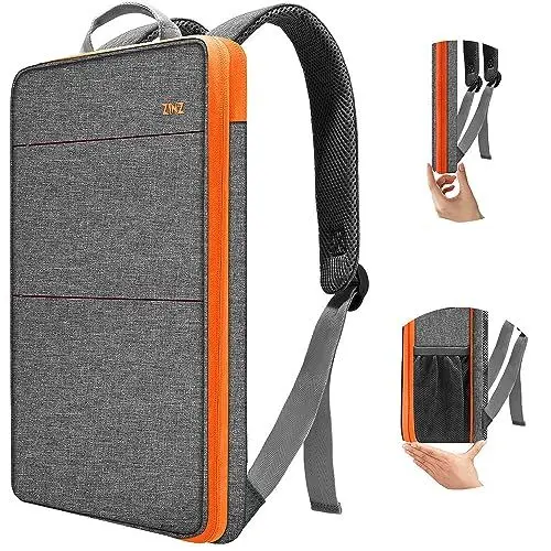 Produktbild: ZINZ Schlanker und Erweiterbarer Laptop Reise Rucksack, Wasserabweisend, Kompatibel mit MacBook Pro 14