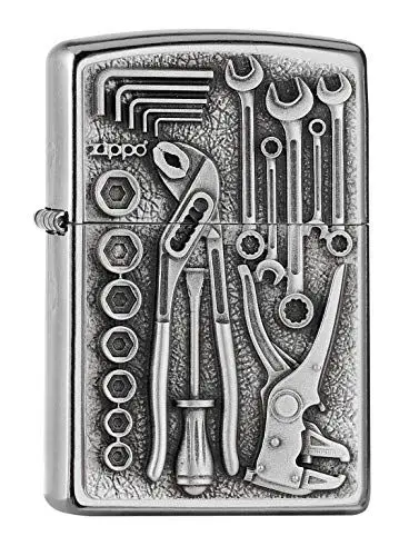 Produktbild: ZIPPO 2007114 – Sturmfeuerzeug, Toolbox, Emblem Attached, StreetChrome,nachfüllbar,inhochwertigerGeschenkbox