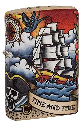 Produktbild: Zippo 540 Nautisches Design Taschenfeuerzeug 49532 Nautisches Tattoo in 540 Farben Einheitsgröße