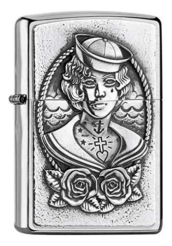 Produktbild: Zippo Sailor GIRL-200-Zippo Collection 2019-2005920-55,00 €, Silber, smal