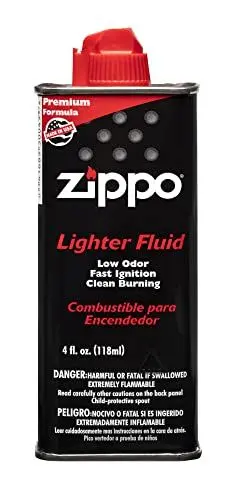 Produktbild: Zippo Unisex – Erwachsene Original f. Benzin Feuerzeuge 125 ml mit Kunststoff-Ventil, schwarz, 1-Pack