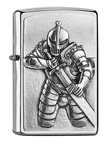 Produktbild: Zippo - Fantasy Knight, Emblem - Brushed Chrome - Sturmfeuerzeug, nachfüllbar, in hochwertiger Geschenkbox, 200-21689, Einheitsgröße