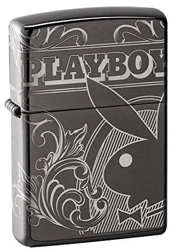 Produktbild: ZIPPO,49085,– AA8Playboy -Black Ice –Sturmfeuerzeug, nachfüllbar, in hochwertiger Geschenkbox