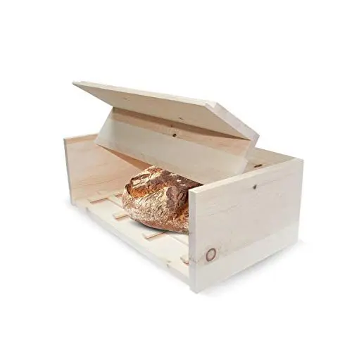 Produktbild: ZirbenFamilie Zirben-Brotkasten • Hygienische Aufbewahrungsbox 45x16x25cm aus duftendem ZirbenHolz • ein Produkt der ZirbenFamilie - bekannt aus dem Fachhandel & der Hotellerie