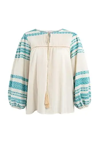 Produktbild: ZITHA Damen Bluse 29325648-ZI01, Türkis, XL